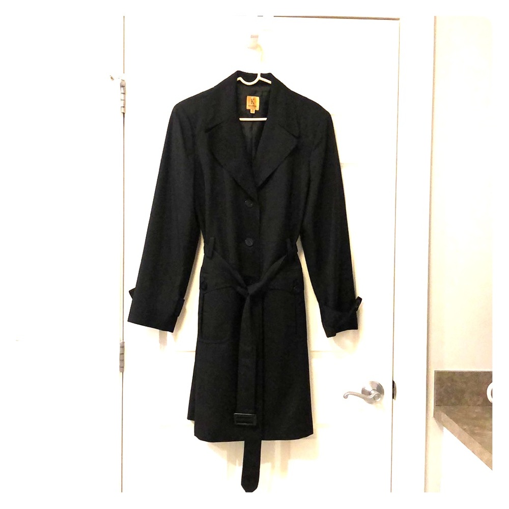 Kasper 3/4 length trench coat